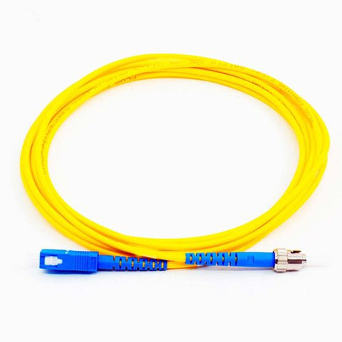 Fiber Optic Patch Cable, ST to SC UPC-UPC, 1 meter, 3mm, Simplex, SM | Plus Corning® SMF-28® Ultra Fiber