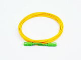 Fiber Optic Patch Cable, SC APC to SC APC, 1 meter, 3mm, Simplex, SM | Plus Corning® SMF-28® Ultra Fiber