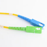 Fiber Optic Patch Cable, SC/APC to SC/UPC, 3 meters, 3mm, Simplex, SM | Plus Corning® SMF-28® Ultra Fiber