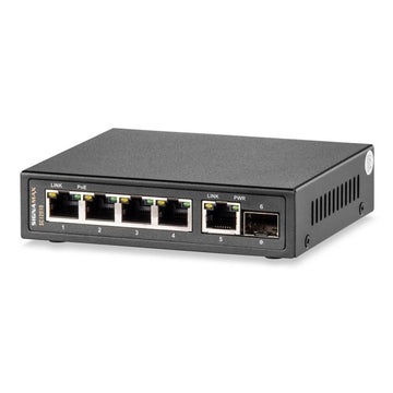 Signamax 4-Port 10/100/1000Base-T/TX PoE++ to 1-Gigabit SFP Managed Media Converter