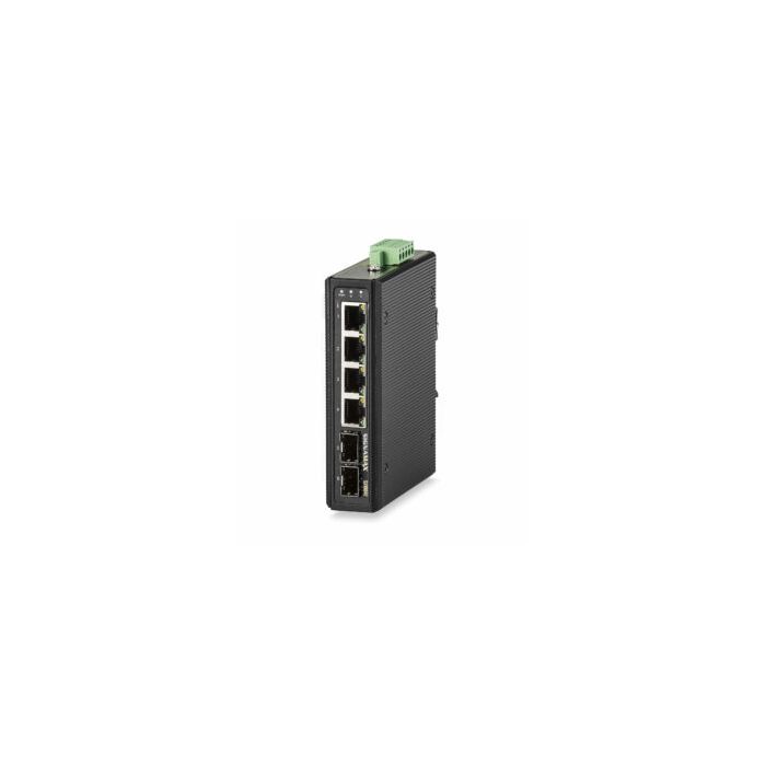 Signamax 4-Port Industrial Switch with Four 10/100/1000 TX Copper Ports and 2 SFP Ports
