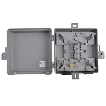 FTTx Fiber Enclosure NID Holds (6) SC or Duplex LC Adapters (No Adapters Included)