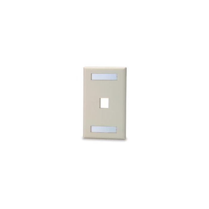 Signamax Single Gang White Decora Wall Plate