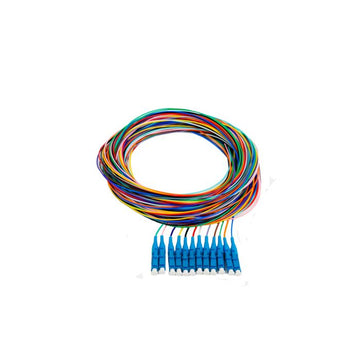 12 Fiber 900um LC/UPC Singlemode Pigtail Pack, 3 Meters