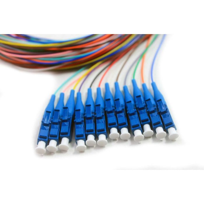 12 Fiber Singlemode 900um SC/UPC Pigtail Pack, 3 Meters