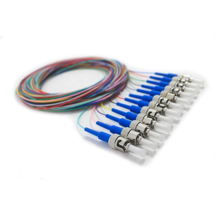 12 Fiber 900um ST/UPC Singlemode Pigtail 3 Meter