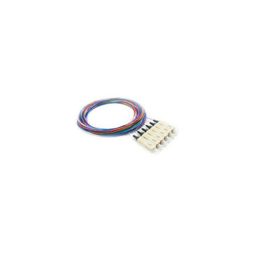 6 Fiber 900um Multimode 50um OM2 SC/PC Pigtail Pack, 3 Meters