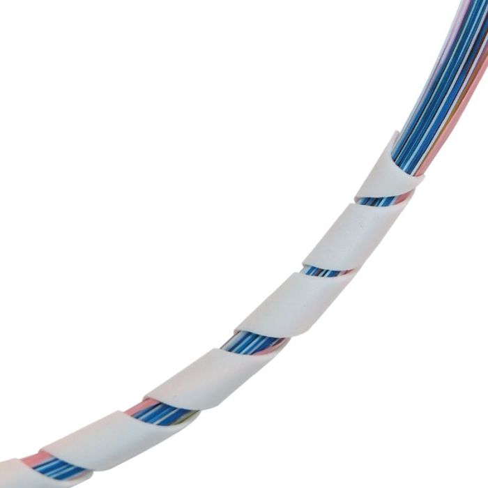 AFL Silicone Spiral Wrap for Ribbon Bundles, White, 5.5 feet (1.7 meters)