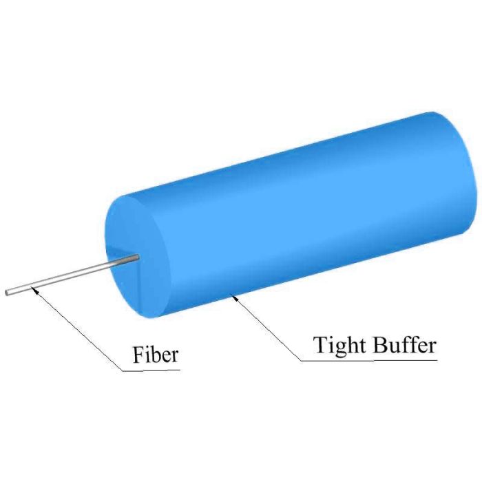 TLC Tight Buffer Cable, 900um, Singlemode, Blue (per meter)