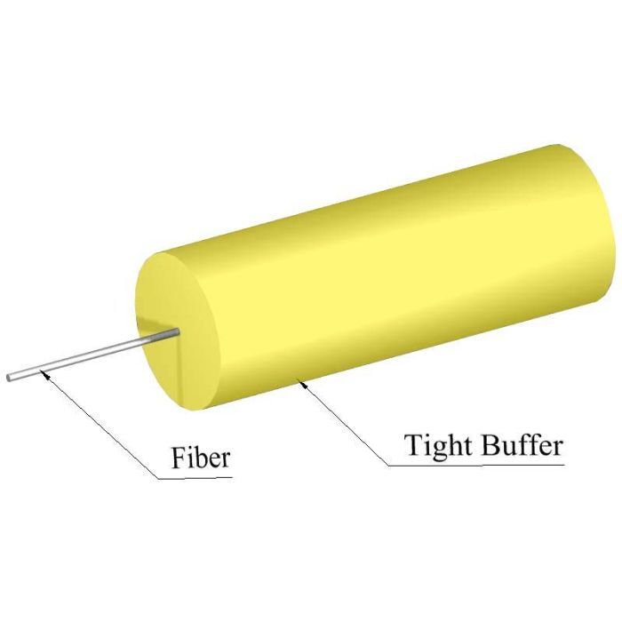 TLC Tight Buffer Cable, 900um, Singlemode, Yellow (per meter)
