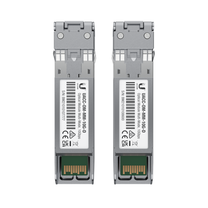 Ubiquiti LC Duplex Multimode Fiber Transceiver Module, 10 Gb (20-Pack)