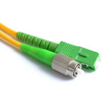 Fiber Optic Patch Cable, SC to FC APC-APC, 10 meter, 3mm, Simplex, Singlemode | Plus Corning® SMF-28® Ultra Fiber