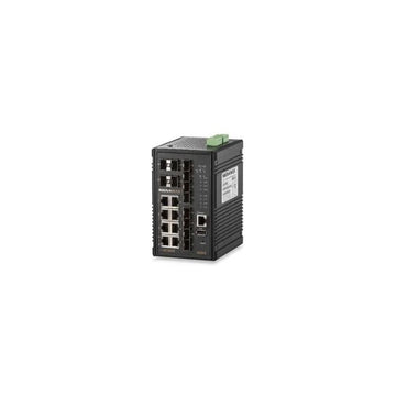 Signamax Media Switch 8 Port 10/100/1000 Base T/TX (RJ45) 8 100/1000 SFP Downstream Ports & 4 1000/GbE Uplink SFP Ports Industrial Managed Switch