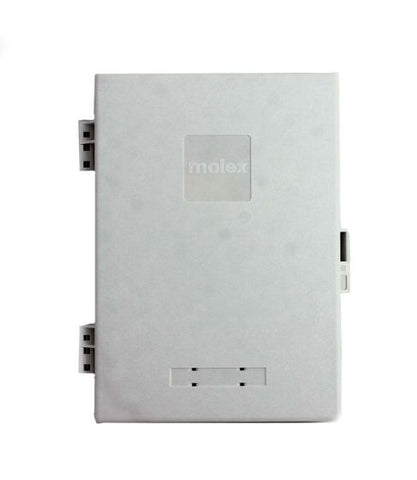 Molex Wall Mount Enclosure Compact 6 Port ST Adapters Singlemode/Multimode White Loaded