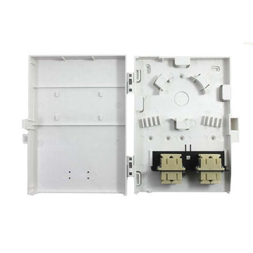 Molex 8-Port Fiber Optic Wall Mount Enclosure, Unloaded, White