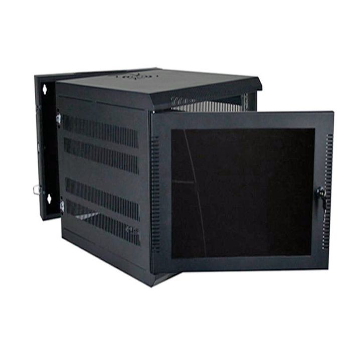 Quest Wall Mount Enclosure Swing Out 11RU Unloaded Black