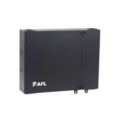 AFL Wall Mount Enclosure Holds (2) LGX Adapter Plates Black Unloaded