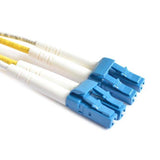 Fiber Optic Patch Cable, LC to LC UPC-UPC, 15 meters, Unibody, 1.6mm, Duplex, SM | Plus Corning® SMF-28® Ultra Fiber