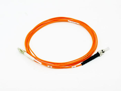 Fiber Optic Patch Cable, ST PC to LC PC, 1.6mm Simplex, Multimode | Plus Corning® InfiniCor®300 Fiber