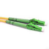 Fiber Optic Patch Cable, LC to LC APC-APC, 3 meters, 1.6mm, Simplex, SM | Plus Corning® SMF-28® Ultra Fiber