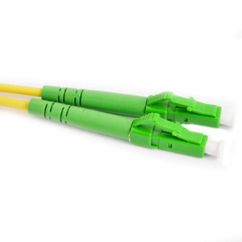 Fiber Optic Patch Cable, LC to LC APC-APC, 1 meter, 1.6mm, Simplex, SM | Plus Corning® SMF-28® Ultra Fiber
