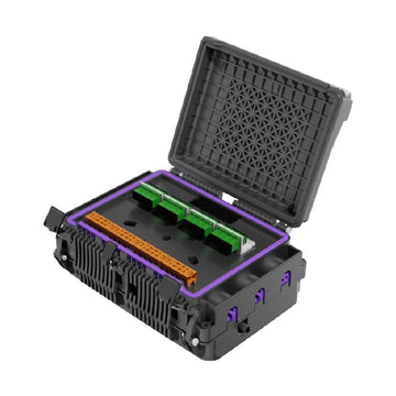 DTE Aerial Strand Mount Enclosure with 16 SC/APC Adapters