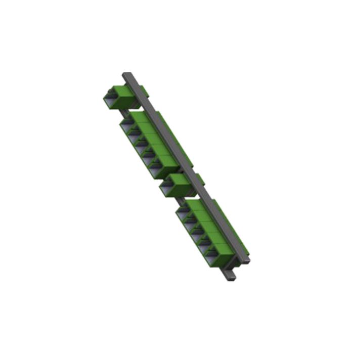 VERSA Splice Cassette, 12 Port SC/APC Loaded with Loose Tube Pigtails and Sliding Adapters