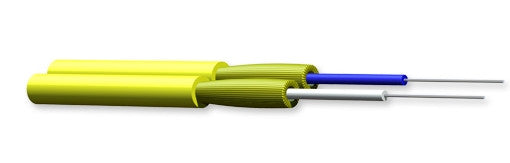 Zipcord Tight-Buffered Cable, Plenum, 2 F, 2.8 mm diameter, Single-mode (OS2)