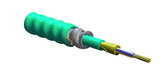 MIC Tight-Buffered, Interlocking Armored Cable, Plenum, 6 F, 50 µm multimode (OM3)
