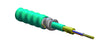 MIC Tight-Buffered, Interlocking Armored Cable, Plenum, 6 F, 50 µm multimode (OM3)