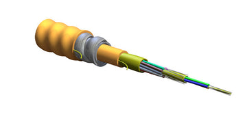 MIC Interlocking Armored Cable, Plenum 12 F, 62.5/125 µm multimode (OM1)