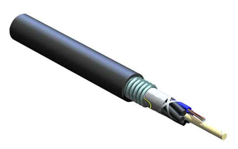 ALTOS Lite Loose Tube, Gel-Free, Single-Jacket, Single-Armored Cable, 12 F, 62.5 µm multimode (OM1)