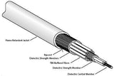 Corning 9/125µm Single Mode Plenum Rated Distribution Cable - Yellow Jacket - 24 Fibers - MIC Cables