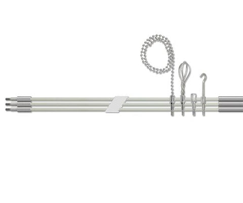 Jonard RDG-15A Glow Rod Kit+, 3/16" x 15', 5' Sections