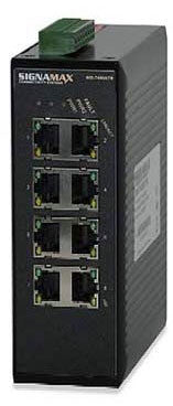 8 10/100BaseT/TX ports, 24 V DC Redundant Power Terminal Block