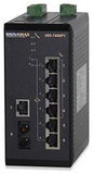 7 10/100BaseT/TX ports (4 PoE) + 1 100BaseFX SC Multimode port, 2 km span