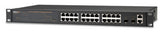 24 Port 10/100 Base T/TX Managed Full Power Switch + 2 SFP/RJ45 Dual Media Ports