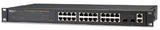 24 Port 10/100 Base T/TX Managed POE Switch + 2 SFP/RJ45 Dual Media Ports