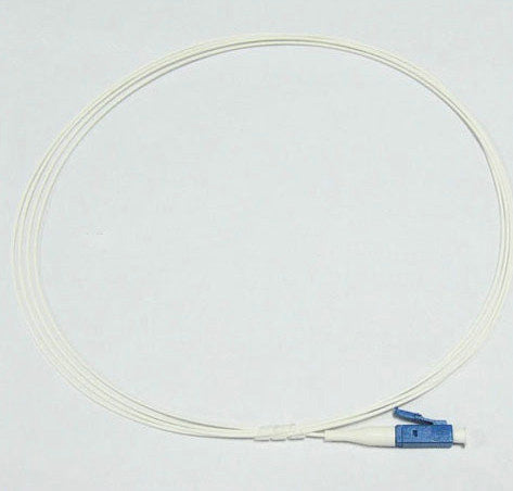 LC/UPC-LC/UPC Single Mode Simplex Fiber Optic Patch Cable 5 Mtrs 900um jacket size, White Jacket Color