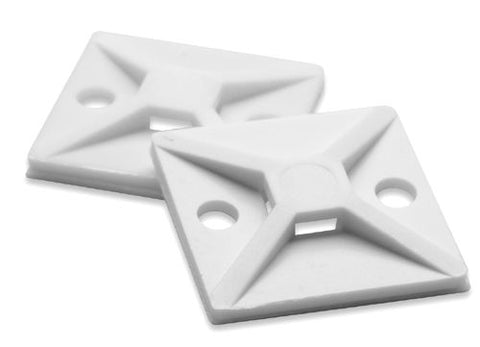 HellermannTyton MB-4A-10-C2 T18-T50 Cable Tie Mounts, 100/Pack