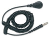 Desco 09480 6' Black Coil Cord for Anti Static Wristband