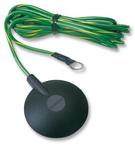 Desco 09814 Ground Cord w/ 10mm Stud, No Resistor, 15Ft