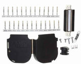Db25 Crimp Female Kit With Plastic Shell Hood Contacts And Hardware RoHS