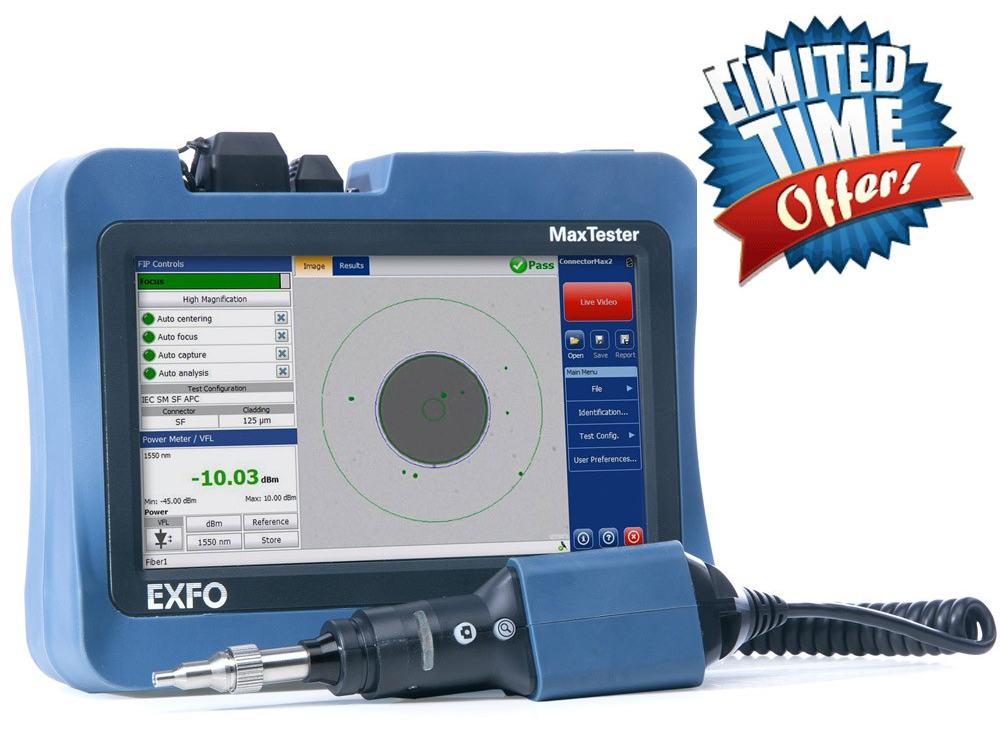 EXFO Max730C SM IOLM 1310/1550nm & 1625nm Live Fiber Tester – Fosco Connect
