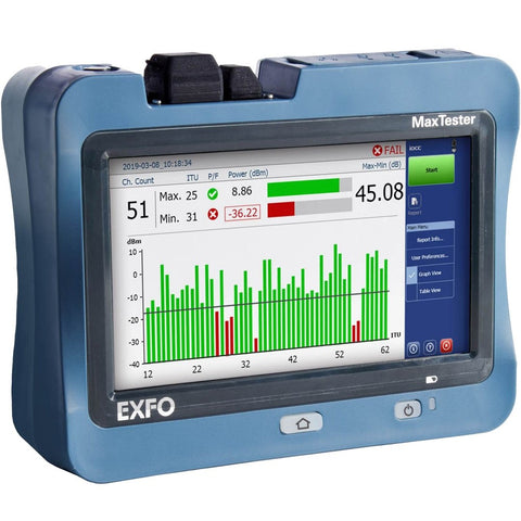 EXFO Optical Wave Expert IOLM Advanced OTDR with Visual Fault Locator, Power Meter, WiFi, and Bluetooth