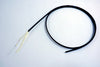 2 Fiber Single Mode SMF28 Ultra Dry Flat Drop Cable PE Black (per meter)