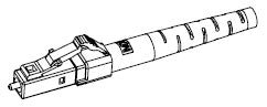 LC Zirconia Ferrrule 126µm Single Mode Connector, 3mm Boot, Molex