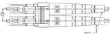 Duplex LC Zirconia Ferrule 128µm Multimode Connector, 1.6mm Boot, Molex