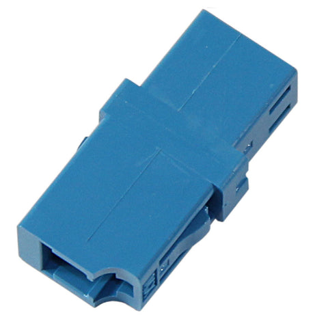 Single Mode LC Mating Sleeve, Zirconia Sleeve, Snap Mount, Blue Color, Mfr Molex