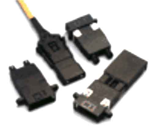 ST-ESCON (female-female) Adapter, Polymer Housing, Black Color, Mfr Molex
